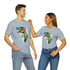Stained Glass Velociraptor - Short Sleeve Tee